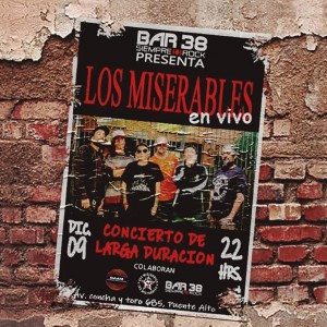 Los Miserables Bar 38: En Vivo (Vinilo)